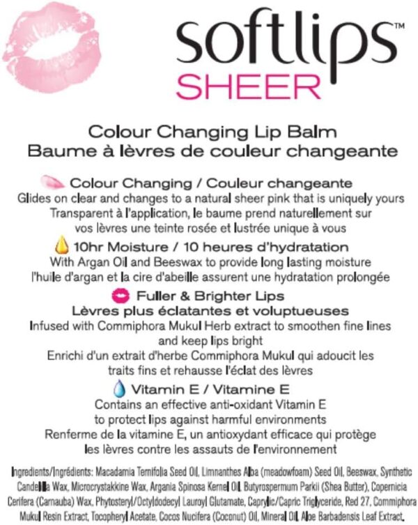 Softlips Sheer Colour Changing Lip Balm - Image 3