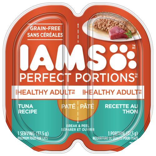 Iams Perfect Portions Adult Wet Cat Food Grain Free Tuna Paté