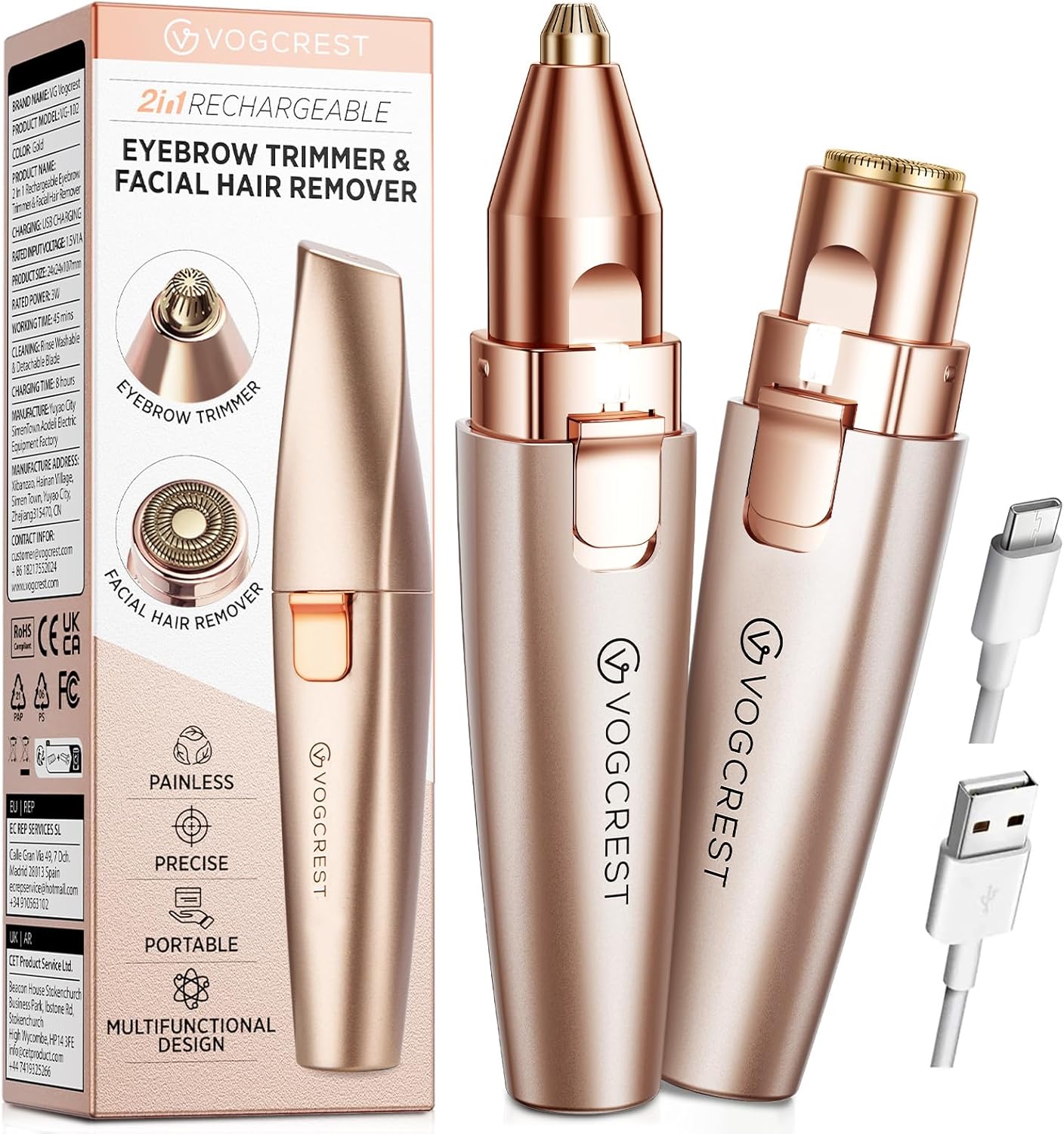 VG VOGCREST Eyebrow Facial Trimmer